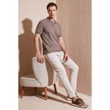 Buratti Pamuklu Regular Fit Düğmeli Polo Yaka T Shirt Erkek Polo Yaka T Shirt 5902739 - 2XL - Vizon