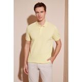 Buratti Pamuklu Regular Fit Düğmeli Polo Yaka T Shirt Erkek Polo Yaka T Shirt 5902739 - Açık Sarı