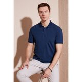 Buratti Pamuklu Regular Fit Düğmeli Polo Yaka T Shirt Erkek Polo Yaka T Shirt 5902739 - İndigo