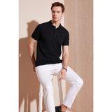 Buratti Pamuklu Regular Fit Düğmeli Polo Yaka T Shirt Erkek Polo Yaka T Shirt 5902739 - Siyah