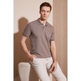 Buratti Pamuklu Regular Fit Düğmeli Polo Yaka T Shirt Erkek Polo Yaka T Shirt 5902739 - Vizon