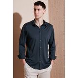 Buratti Pamuklu Regular Fit Düz Yaka Gömlek Erkek Gömlek CF25S119628 - Antrasit