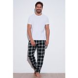 Buratti Pamuklu Regular Fit Ekoseli Elastik Bel Pijama Altı Erkek PİJAMA ALTI 611PT00154