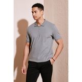 Buratti Pamuklu Regular Fit Fermuarlı Polo Yaka T Shirt Erkek Polo T Shirt 5902738 - XL - Açık Haki