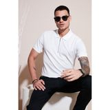 Buratti Pamuklu Regular Fit Fermuarlı Polo Yaka T Shirt Erkek Polo Yaka T Shirt 5902915 - 2XL - Beyaz