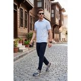 Buratti Pamuklu Regular Fit Göğüs Cepli Düğmeli Polo T Shirt Erkek Polo T Shirt 4565001 - Bebe Mavisi - 2XL
