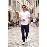 Buratti Pamuklu Regular Fit Göğüs Cepli Düğmeli Polo T Shirt Erkek Polo T Shirt 4565001 - Beyaz