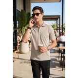 Buratti Pamuklu Regular Fit Göğüs Cepli Düğmeli Polo T Shirt Erkek Polo T Shirt 4565001 - Çağla Yeşili - 3XL