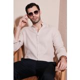 Buratti Pamuklu Regular Fit Hakim Yaka Erkek Gömlek CF25S127702 BEJ