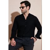 Buratti Pamuklu Regular Fit Hakim Yaka Erkek Gömlek CF25S127702 SİYAH