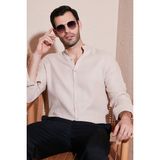 Buratti Pamuklu Regular Fit Hakim Yaka Gömlek Erkek Gömlek CF25S127702 - Bej