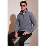 Buratti Pamuklu Regular Fit Kazak Erkek Kazak 456112 Br - Gri