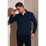 Buratti Pamuklu Regular Fit Kazak Erkek Kazak 456112 Br - Lacivert