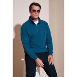 Buratti Pamuklu Regular Fit Kazak Erkek Kazak 456112 Br - Petrol
