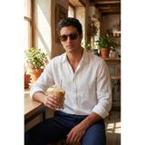 Buratti Pamuklu Regular Fit Klasik Yaka Uzun Kollu Gömlek Erkek Gömlek CF26S1210000 - Beyaz - 2XL