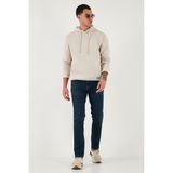 Buratti Pamuklu Regular Fit Normal Bel Boru Paça Jeans Erkek Kot Pantolon 2203C28PARMA - Lacivert - 33 / 34
