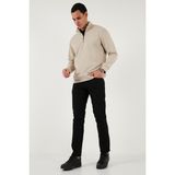 Buratti Pamuklu Regular Fit Normal Bel Boru Paça Jeans Erkek Kot Pantolon 2211C01PARMA - Siyah - 30 / 32