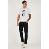 Buratti Pamuklu Regular Fit Normal Bel Boru Paça Jeans Erkek Kot Pantolon 2211C13PARMA - Siyah - 30 / 32