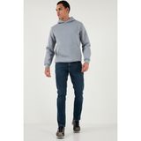 Buratti Pamuklu Regular Fit Normal Bel Boru Paça Jeans Erkek Kot Pantolon 2211C35PARMA - Mavi - 32 - 32