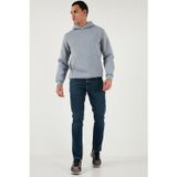 Buratti Pamuklu Regular Fit Normal Bel Boru Paça Jeans Erkek Kot Pantolon 2211C35PARMA MAVİ