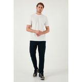 Buratti Pamuklu Regular Fit Normal Bel Düz Paça Pantolon Erkek Pantolon 5908059 - İndigo - XL