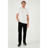 Buratti Pamuklu Regular Fit Normal Bel Düz Paça Pantolon Erkek Pantolon 5908059 - S - Siyah