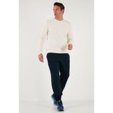 Buratti Pamuklu Regular Fit Normal Bel Lastikli Paça Cepli Eşofman Altı Erkek Eşofman Altı 59080153W4 - 2XL - Koyu Lacivert