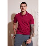 Buratti Pamuklu Regular Fit Polo Yaka T Shirt Erkek Polo Yaka T Shirt 5902063 - Bordo