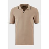 Buratti Pamuklu Regular Fit Şerit Detaylı Polo Yaka T Shirt Erkek Polo Yaka T Shirt 5902964 - Vizon