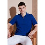 Buratti Pamuklu Regular Fit Yarım Fermuarlı Polo Yaka T Shirt Erkek Polo Yak T Shirt 5903008 - Saks