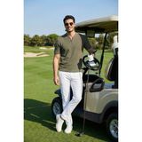 Buratti Pamuklu Regular Fit Yarım Fermuarlı T Shirt Erkek T Shirt 5902653 - Haki - 2XL