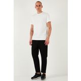 Buratti Pamuklu Regular Fit Yüksek Bel Düz Paça Çimalı Jogger Erkek Pantolon 5908058 SİYAH