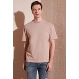Buratti Pamuklu Relaxed Fit Sıfır Yaka T Shirt Erkek T Shirt 5905446 - XL - Kum