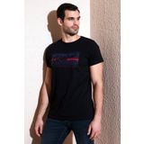 Buratti Pamuklu Slim Fit Bisiklet Yaka Baskılı T Shirt Erkek T SHİRT 541HIGHER