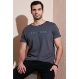 Buratti Pamuklu Slim Fit Bisiklet Yaka T Shirt Erkek T Shirt 541BALANCE - Füme