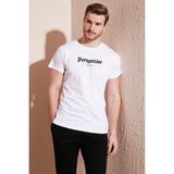 Buratti Pamuklu Slim Fit Bisiklet Yaka T Shirt Erkek T Shirt 541PERSPECTIVE - Beyaz