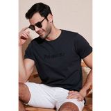 Buratti Pamuklu Slim Fit Bisiklet Yaka T Shirt Erkek T Shirt 541PERSPECTIVE - Koyu Antrasit