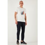 Buratti Pamuklu Slim Fit Lastikli Bel Boru Paça Erkek Pantolon 5545S87JMILANO KOYU LACİVERT