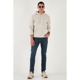 Buratti Pamuklu Slim Fit Normal Bel Dar Paça Jeans Erkek Kot Pantolon 1124C04NAPOLI - Lacivert - 33 / 32