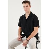 Buratti Regular Fit Apaş Yaka Kısa Kollu Modal Gömlek Erkek GÖMLEK CF24S117929
