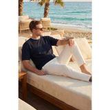 Buratti Regular Fit Bisiklet Yaka OYSHO Kumaş Erkek T Shirt 5904091 İNDİGO