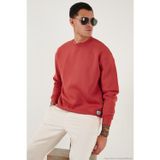 Buratti Regular Fit Bisiklet Yaka Pamuklu İçi Tüylü Yumuşak Şardonlu Erkek Sweat 59052553W4 BAYRAK KIRMIZI