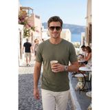 Buratti Regular Fit Bisiklet Yaka T Shirt Erkek T Shirt 5902985 - Haki