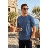 Buratti Regular Fit Bisiklet Yaka T Shirt Erkek T Shirt 5902985 - İndigo