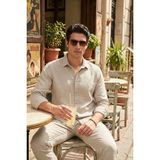 Buratti Regular Fit Klasik Yaka Uzun Kollu Gömlek Erkek Gömlek CF26S121640 - Bej