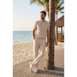 Buratti Regular Fit Normal Bel Düz Paça Pantolon Erkek Pantolon 6689255 - Taş - 2XL