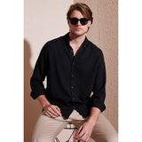 Buratti Regular Fit Uzun Kollu Düğmeli Yaka Gömlek Erkek Gömlek CF25S116777 - Siyah