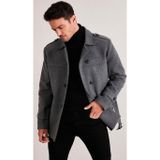 Buratti Slim Fit Cepli Pamuklu Kaşe Erkek Kaban 5841015 AÇIK GRİ