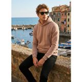 Buratti Slim Fit Kapüşonlu Kanguru Cepli İçi Tüylü Yumuşak Şardonlu Erkek Sweat 5905281 GÜL