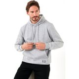 Buratti Slim Fit Kapüşonlu Kanguru Cepli Içi Tüylü Yumuşak Şardonlu Sweat Erkek Sweat 5905281 - Gri Melanj - 2XL